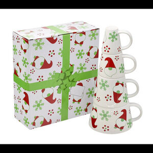 Temp-tations 4-Piece Stacking Mug Tower Box Gnomes